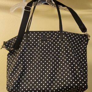 Kate Spade Black and White Polka Dot Tote